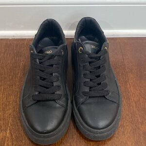 Valentino Black on Black Sneakers